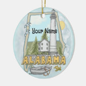 Alabama vuurtorenornament keramisch ornament (Links)