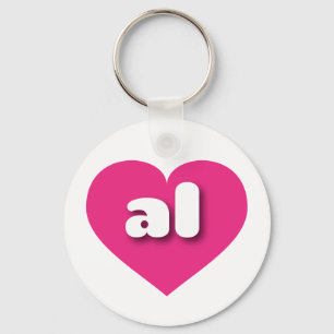Alabama warm roze hart - Ik hou van al Sleutelhanger