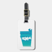 Alabama Wave Vist Bagagelabel (Voorkant verticaal)
