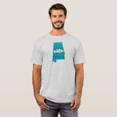 Alabama Wave Vist T-shirt (Voorkant volledig)