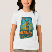 Alabama “We Durven Onze Rechten te Verdedigen” T-S Tri-Blend Shirt (Voorkant)