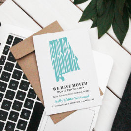 ALABAMA We hebben het nieuwe adres New Home Postca Briefkaart