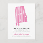 ALABAMA We hebben New address New Home verplaatst Briefkaart (Voorkant)