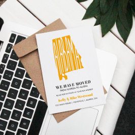 ALABAMA We hebben New address New Home verplaatst Briefkaart
