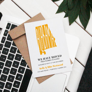 ALABAMA We hebben New address New Home verplaatst Briefkaart