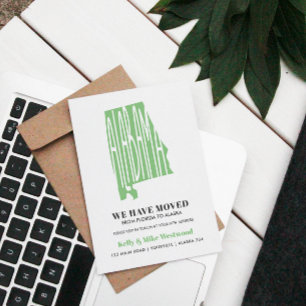 ALABAMA We hebben New address New Home verplaatst Briefkaart