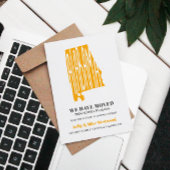 ALABAMA We hebben New address New Home verplaatst Briefkaart