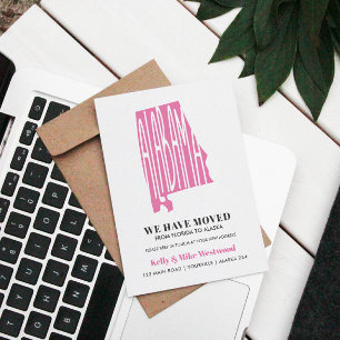 ALABAMA We hebben New address New Home verplaatst Briefkaart