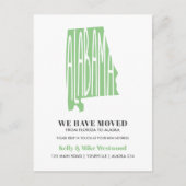 ALABAMA We hebben New address New Home verplaatst Briefkaart (Voorkant)