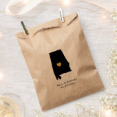 Alabama Wedding Favor Treat Sacks, papieren cadeau Bedankzakje (Geknipt)