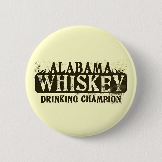 Alabama Whiskey Drink Champion Ronde Button 5,7 Cm (Voorkant)