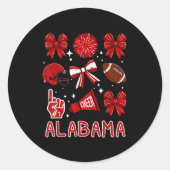 Alabama Women Kids Boys Girls Youth Teen Men  Ronde Sticker (Voorkant)