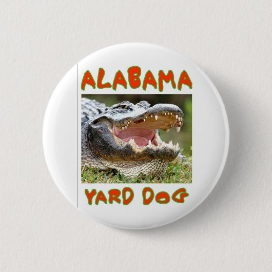 ALABAMA YARD DOG RONDE BUTTON 5,7 CM (Voorkant)