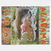 ALABAMA YARD HOND Fleece Dekens (Voorkant (Horizontaal))