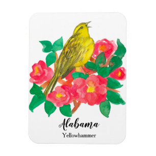 Alabama Yellowhammer State Bird Magneet