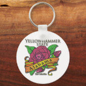 Alabama Yellowhammer State Camellias Sleutelhanger (Voorkant)