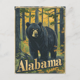 Alabama zwart Beer Briefkaart