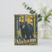 Alabama zwart Beer Briefkaart (Staand voorkant)