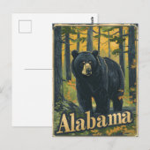Alabama zwart Beer Briefkaart (Voorkant / Achterkant)