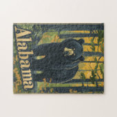 Alabama zwart Beer Legpuzzel (Horizontaal)