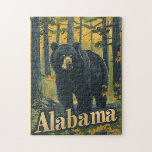 Alabama zwart Beer Legpuzzel