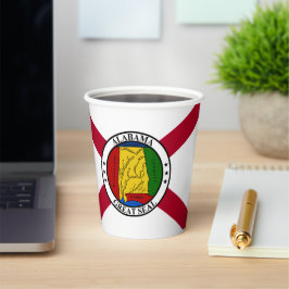 Alabamaanse vlag & Zegel, Vlag van Alabama Papieren Bekers