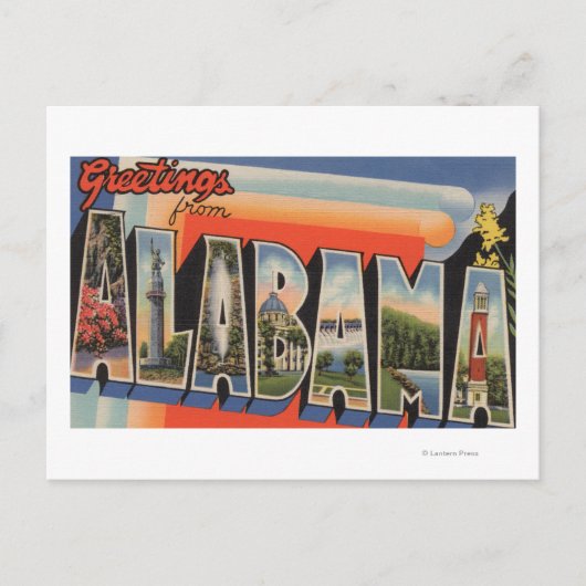 AlabamaLarge Letter ScenesAlabama Briefkaart (Voorkant)