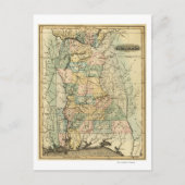 AlabamaPanoramic MapAlabama Briefkaart (Voorkant)