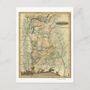 AlabamaPanoramic MapAlabama Briefkaart