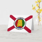 Alabamian Flag & Seal, Flag of Alabama Kaart (Gele Bloem)