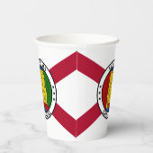 Alabamian Flag & Seal, Flag of Alabama Papieren Bekers (Rechts)