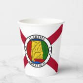 Alabamian Flag & Seal, Flag of Alabama Papieren Bekers (Voorkant)