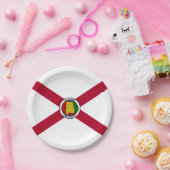 Alabamian Flag & Seal, Flag of Alabama Papieren Bordje (Feest)