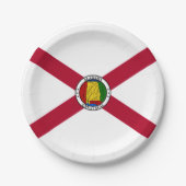 Alabamian Flag & Seal, Flag of Alabama Papieren Bordje (Voorkant)