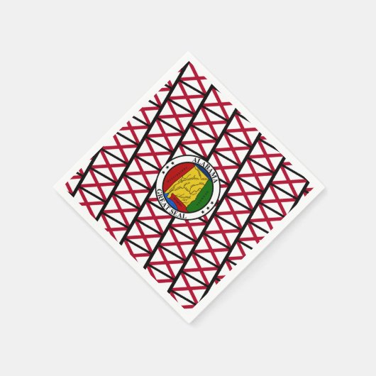 Alabamian Flag & Seal, Flag of Alabama Servet (Hoek)