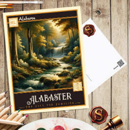 Alabaster, Alabama | Antiek Briefkaart