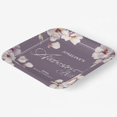 Alabaster Box Paarse Verjaardag Papieren Bordje (Gebogen)