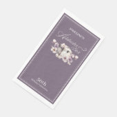 Alabaster Box Paarse Verjaardag Servet (Hoek)