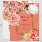 Alabaster Box Poem-gepersonaliseerd papier (Voorkant / Achterkant)