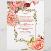 Alabaster Box Poem-gepersonaliseerd papier (Achterkant)