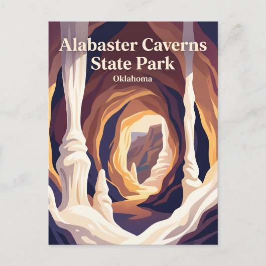 Alabaster Caverns State Park Oklahoma Briefkaart (Voorkant)