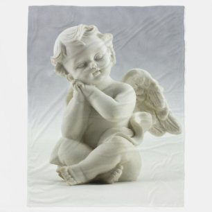 ALABASTER CHERUB FLEECE DEKEN