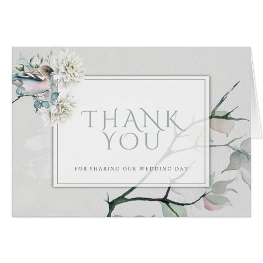 Alabaster Dahlia Woodsy rustieke Waterverf (Voorkant Horizontaal)