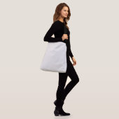 Alabaster Effen Kleur Crossbody Tas (Op model)