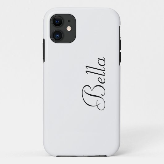 Alabaster effen kleur | Minimalistische naam Case-Mate iPhone Case (Achterkant)