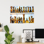 Alabaster Egyptian Figurines(1) Poster (Thuiskantoor)