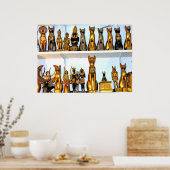 Alabaster Egyptian Figurines(1) Poster (Keuken)