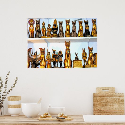 Alabaster Egyptian Figurines(1) Poster (Keuken)