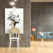 Alabaster Face Canvas Afdruk