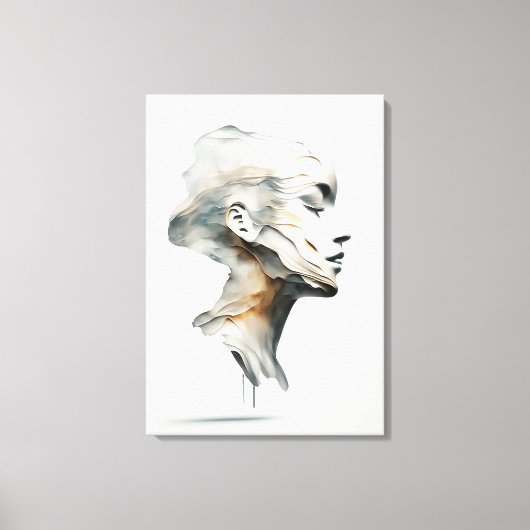 Alabaster Face Canvas Afdruk (Voorkant)